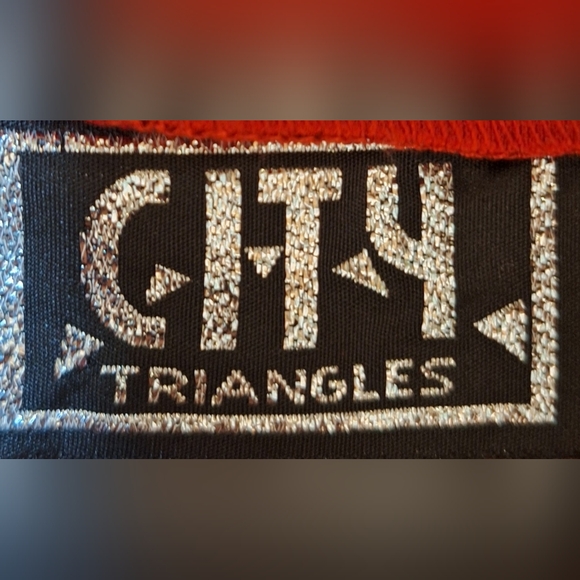 🥀Vintage Y2K CITY TRIANGLES  Asymmetrical Dress - Picture 7 of 8